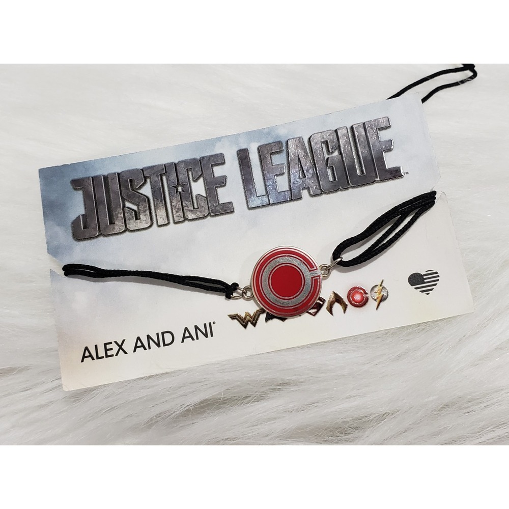 NEW Alex and Ani Justice League Cyborg Kindred Cord Silver Bracelet SUPER HERO